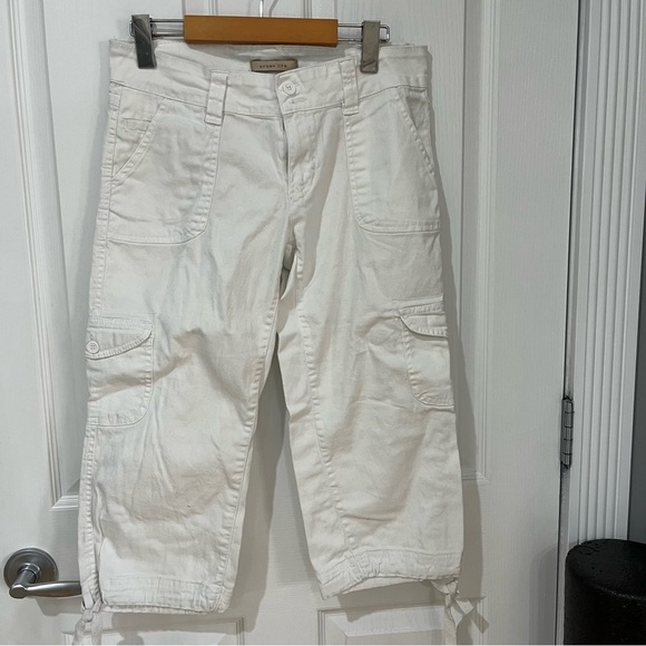 Urban life white cargo style capris with pockets size 5/6 - Picture 3 of 11